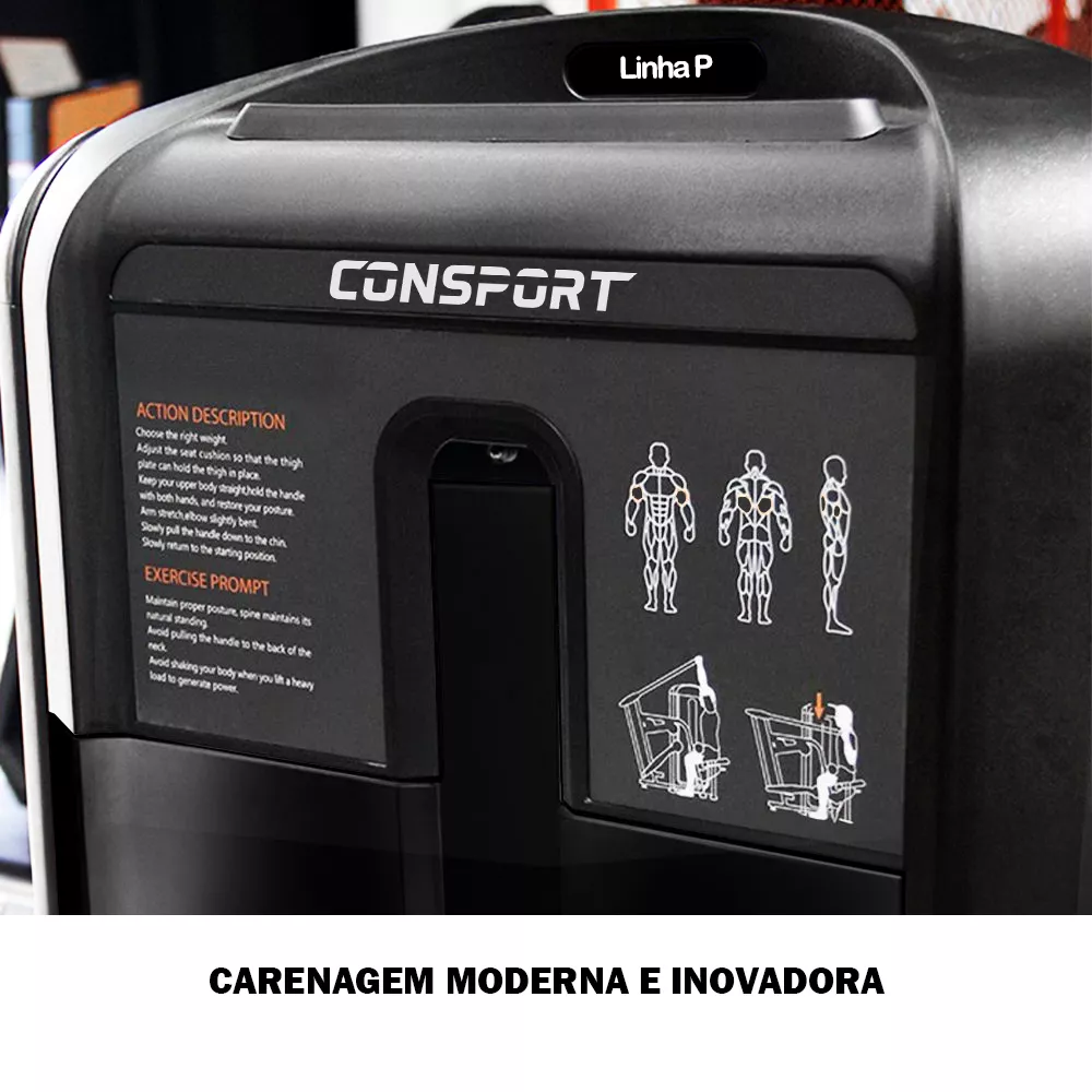 Equipamento de Musculação Mesa Flexora Deitada Profissional Para Academia - LINHA CS-P Consport
