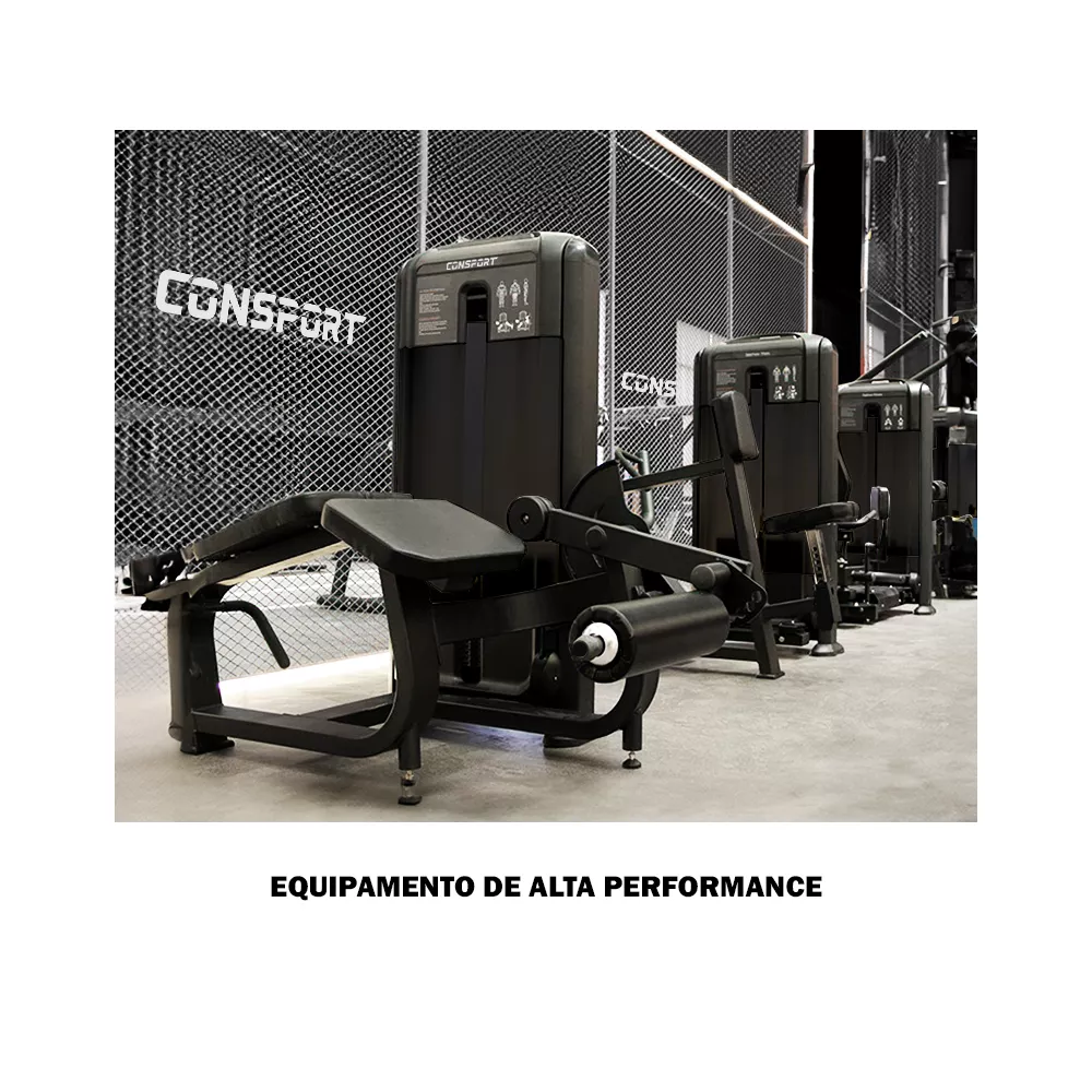 Equipamento de Musculação Mesa Flexora Deitada Profissional Para Academia - LINHA CS-P Consport