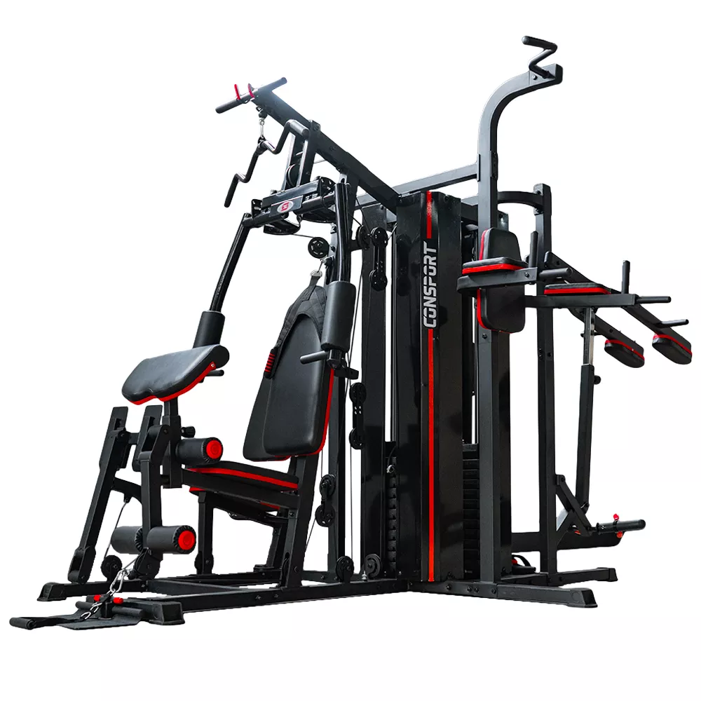 Estação de Musculação Elite Consport Aparelho Multifuncional para Academia e Studio Treino Completo