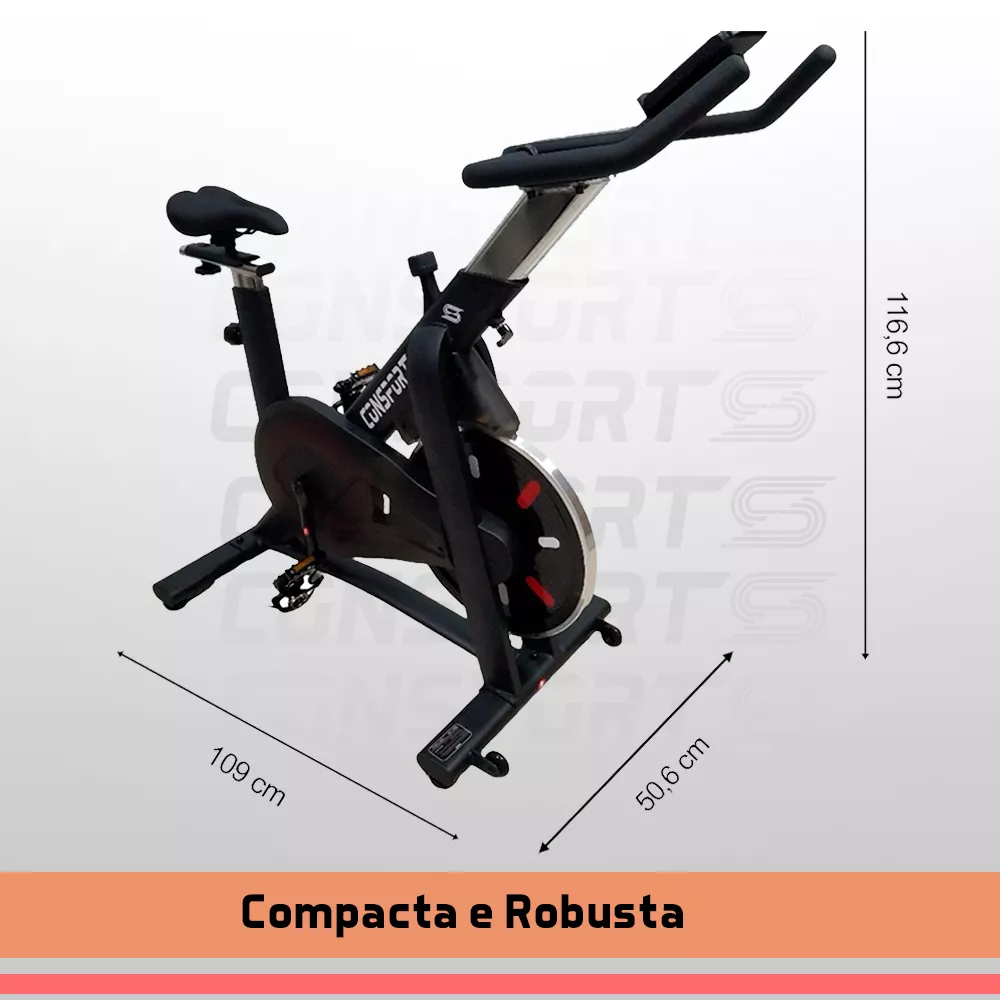Bicicleta Spinning S-350 Smart – Consport | Treino Personalizado, Queima de Calorias e Fitness