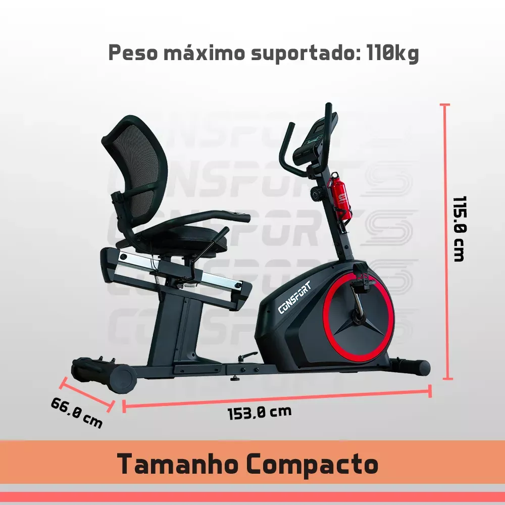 Bicicleta Ergométrica Horizontal Consport H-2000 | NATURAL FITNESS