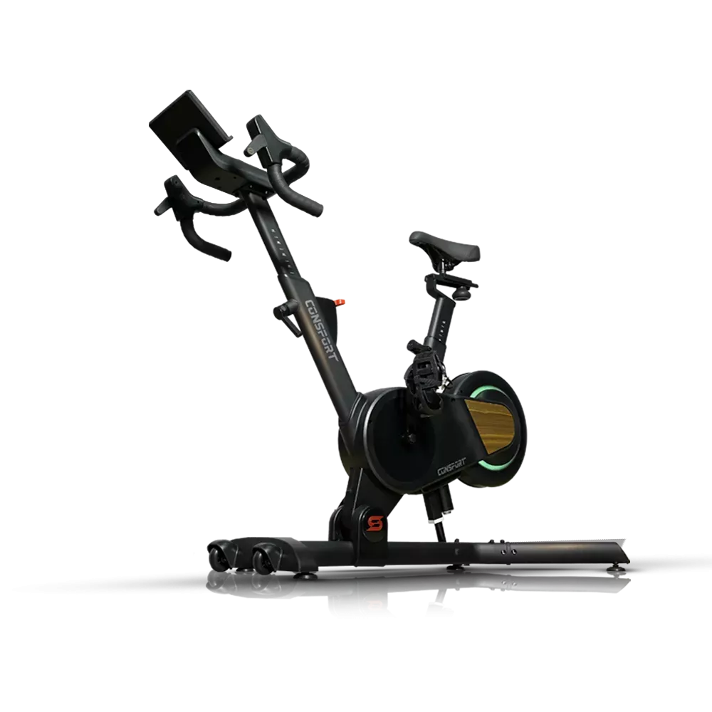 Bicicleta Spinning S-200 Connect Consport – Indoor Bike com Bluetooth, 32 níveis resistência, inclinação ajustável