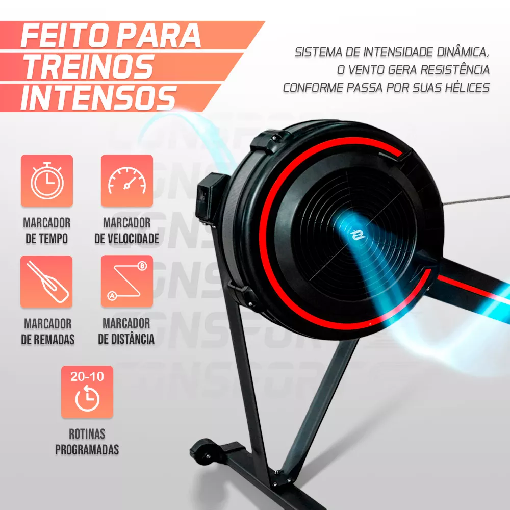 Simulador Air Remo Consport - Treino Funcional e Cardio Indoor