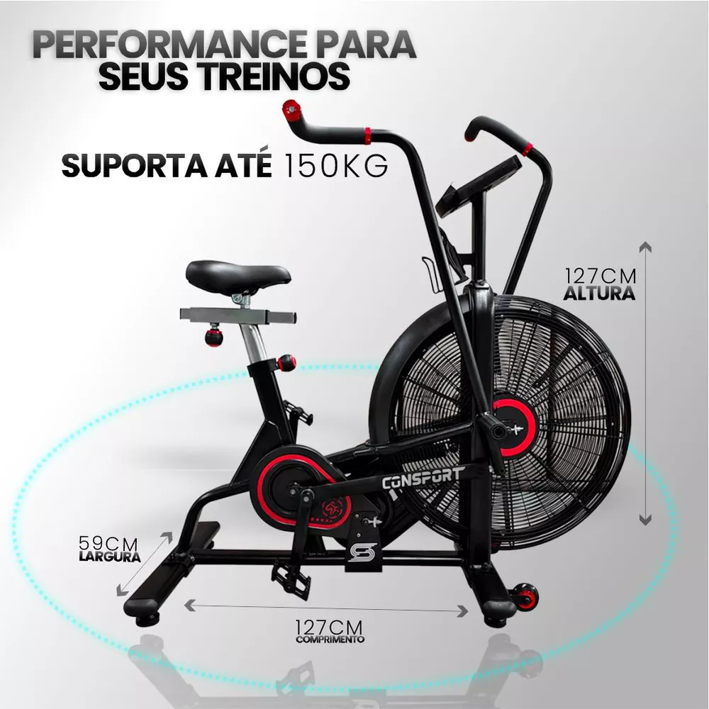 Bicicleta Air Bike Profissional - Consport