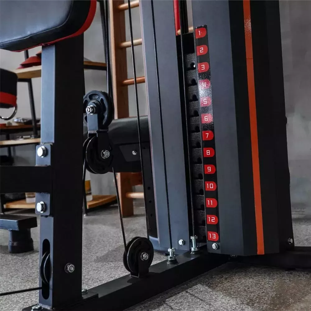 BLACK FRIDAY Estação de Musculação Fit Consport – Multifuncional com Torre de Peso de 80kg para Casa e Studio