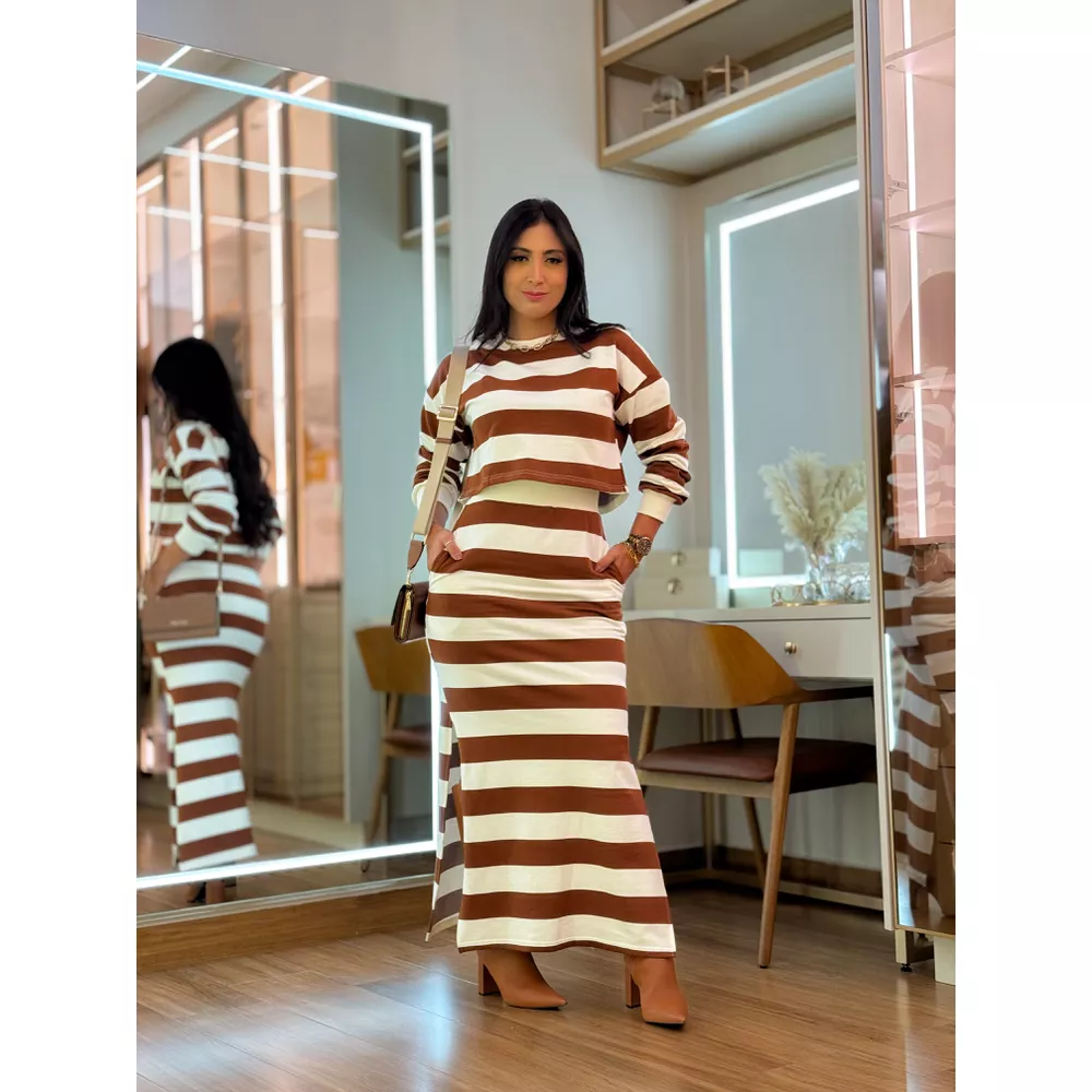 Conjunto Diana Marrom