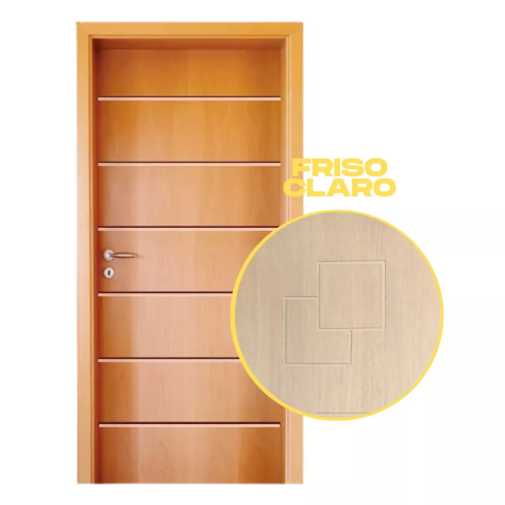 FOLHA DE PORTA VERNIZ HDF FRISADA MAPAF (MODELO 193) | Porta & Piso