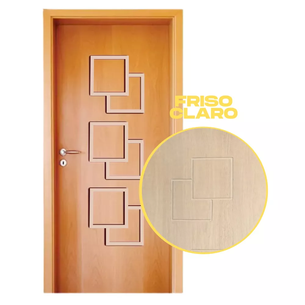 FOLHA DE PORTA VERNIZ HDF FRISADA MAPAF (MODELO 193) | Porta & Piso