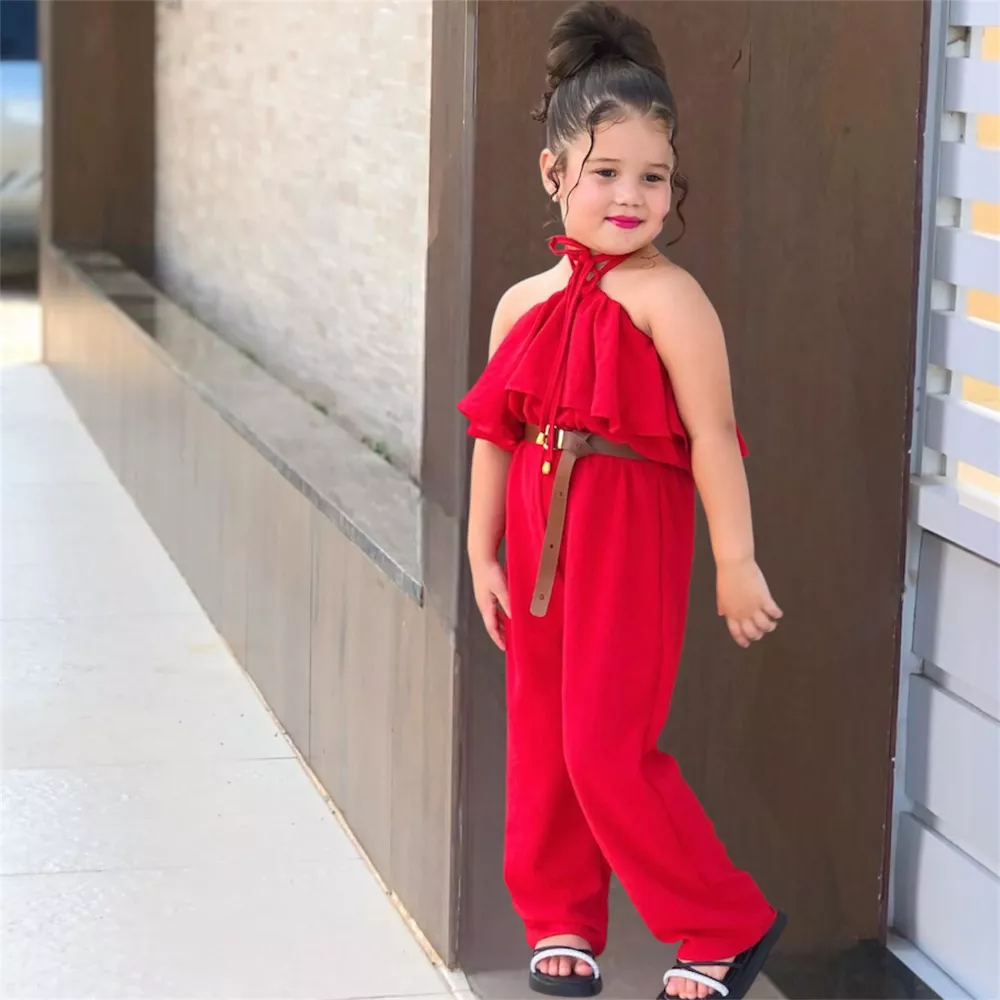 Macacão Vermelho - PURO GLAMOUR KIDS