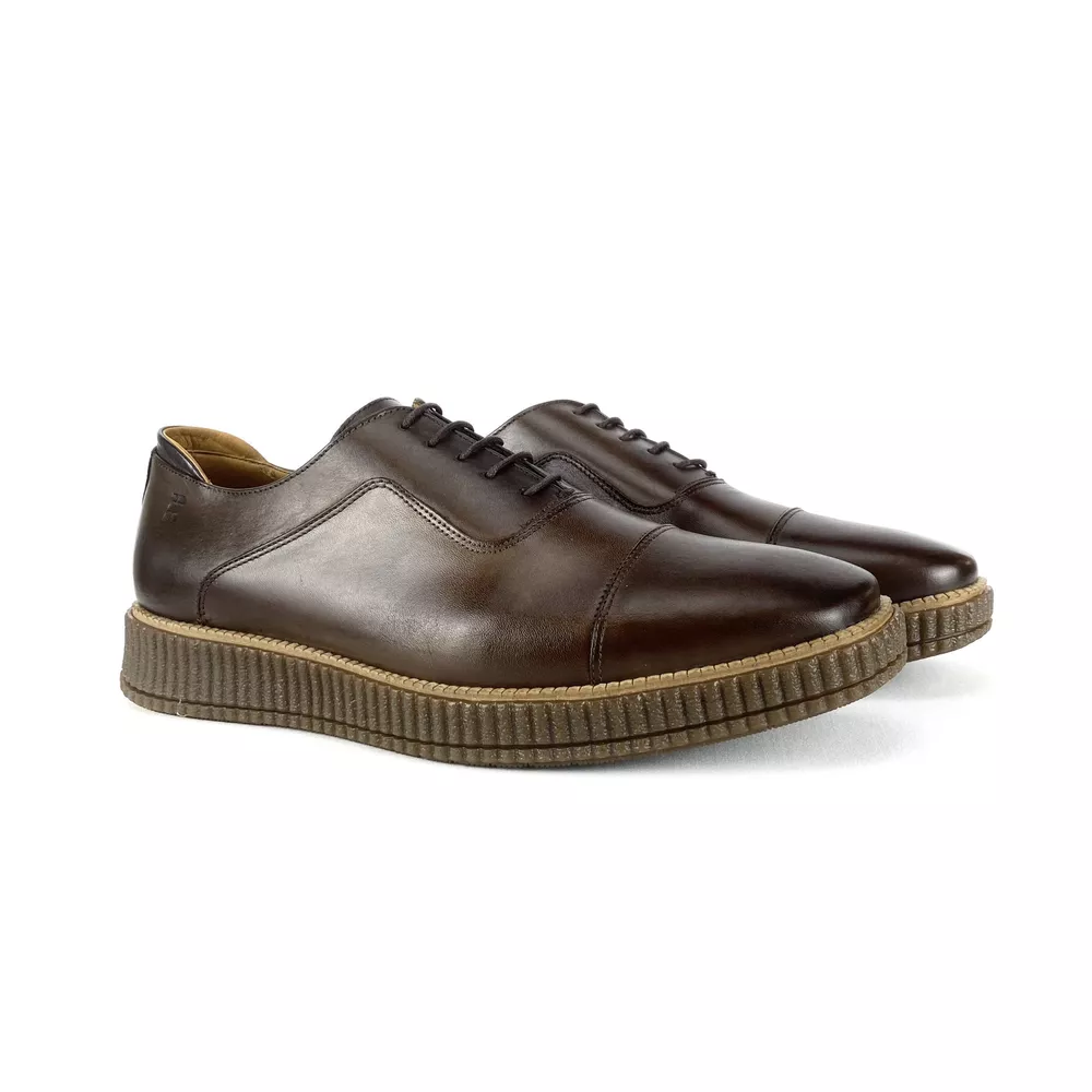 SAPATO MASCULINO OXFORD BROGUE BROWN - RHOUKER | Rhouker