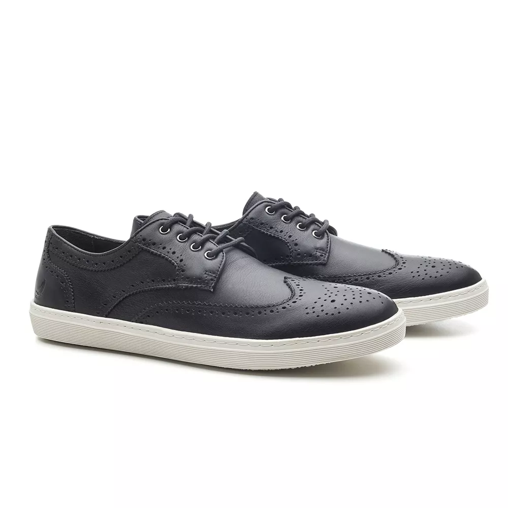 Sapato Masculino Brogue Preto Bodrun