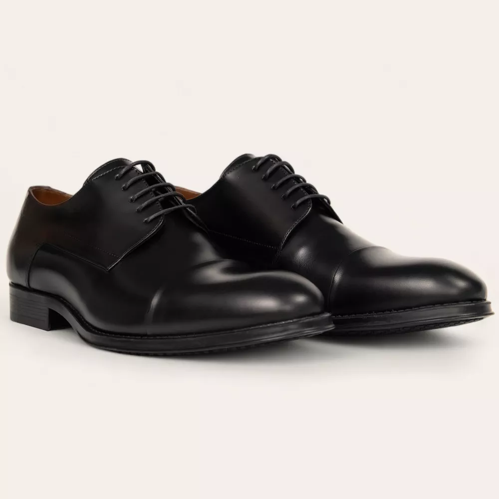 Sapato Social Derby Preto - Sapataria Cometa