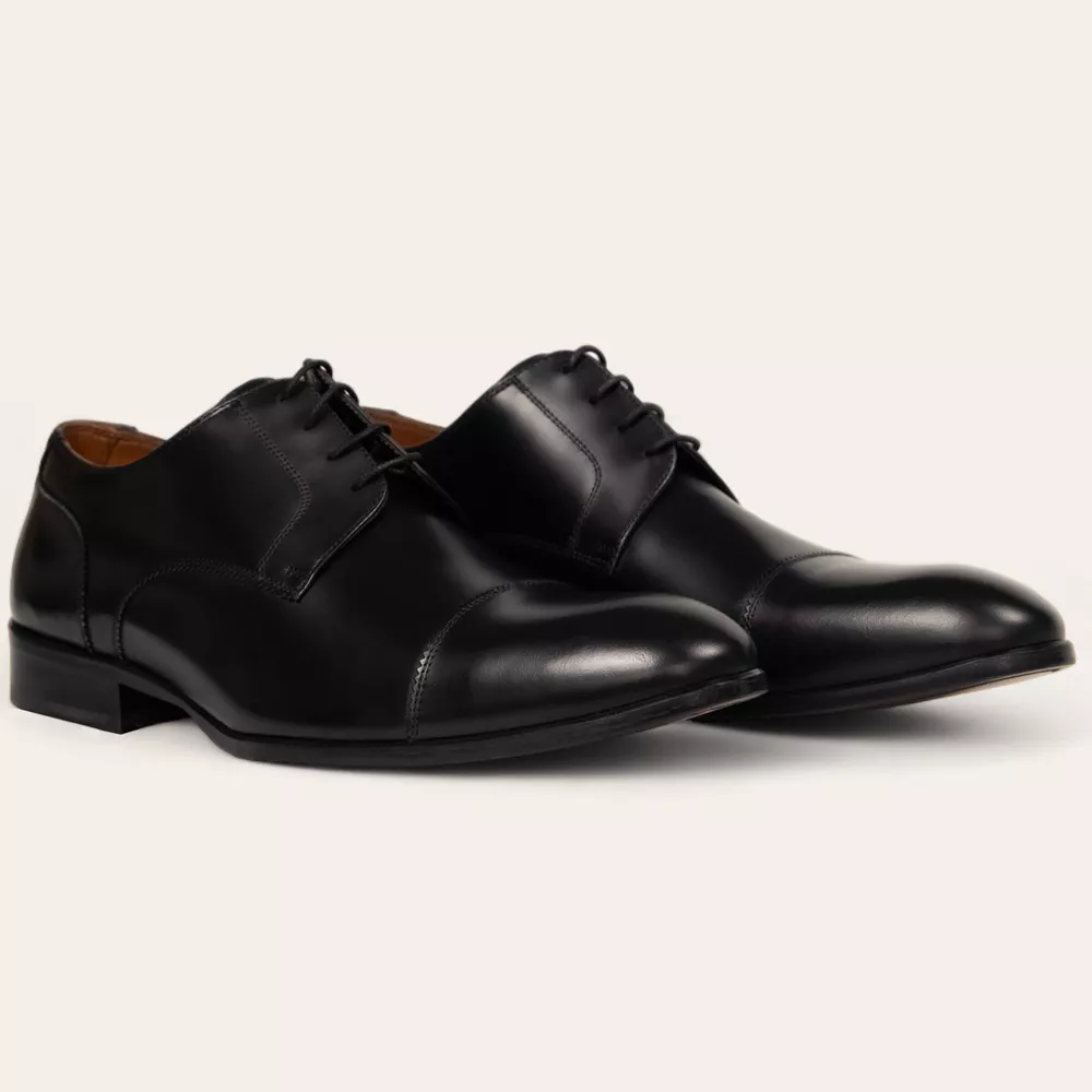 Sapato Social Derby Preto - Sapataria Cometa