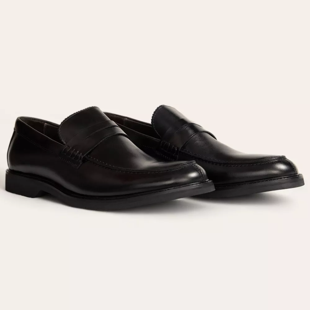 Sapato Social Penny Loafer Preto - Sapataria Cometa