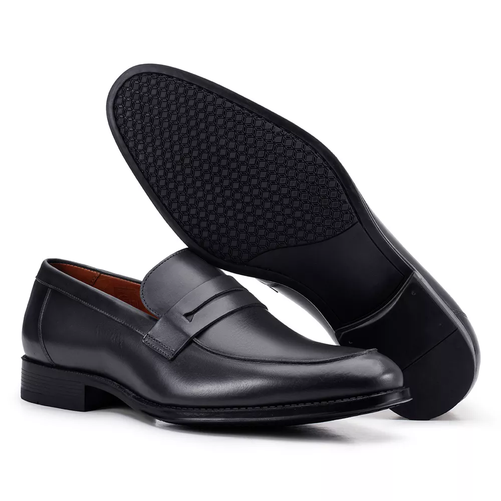Sapato Social Penny Loafer Preto | Sapataria Cometa display picture 3