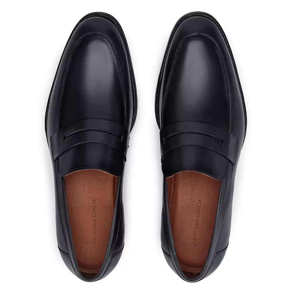 Sapato Social Penny Loafer Preto | Sapataria Cometa display picture 2