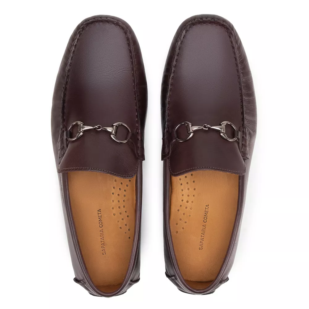 Sapato Casual Drive Com Bridão Chocolate | Sapataria Cometa