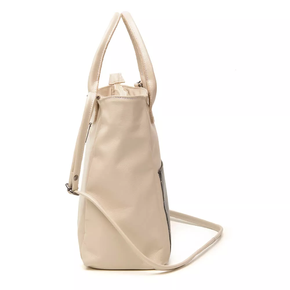 Bolsa RetrÔ - LAJEADO - Off White e Preto