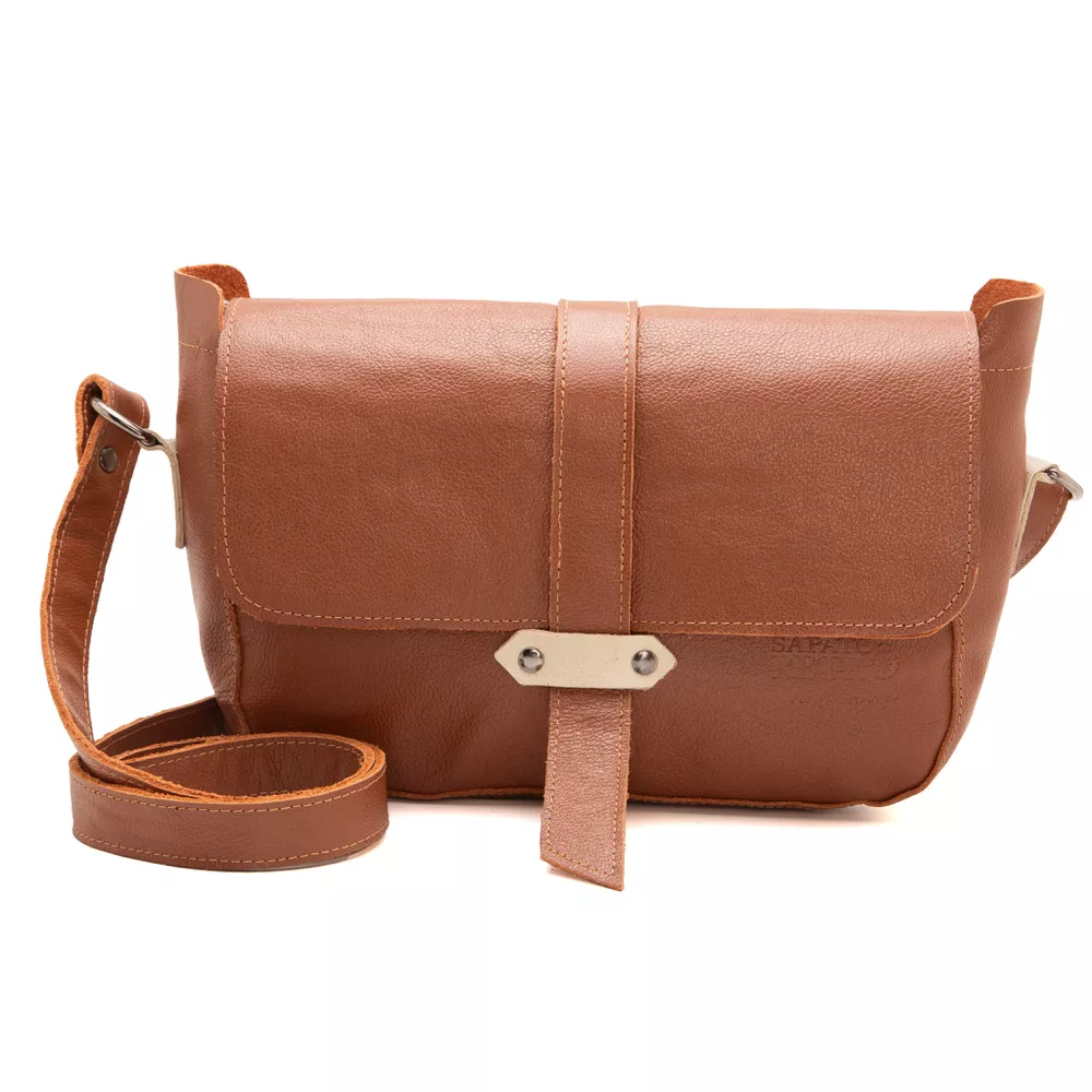 Bolsa RetrÔ - Chocolate e Off Wthite - SORRISO