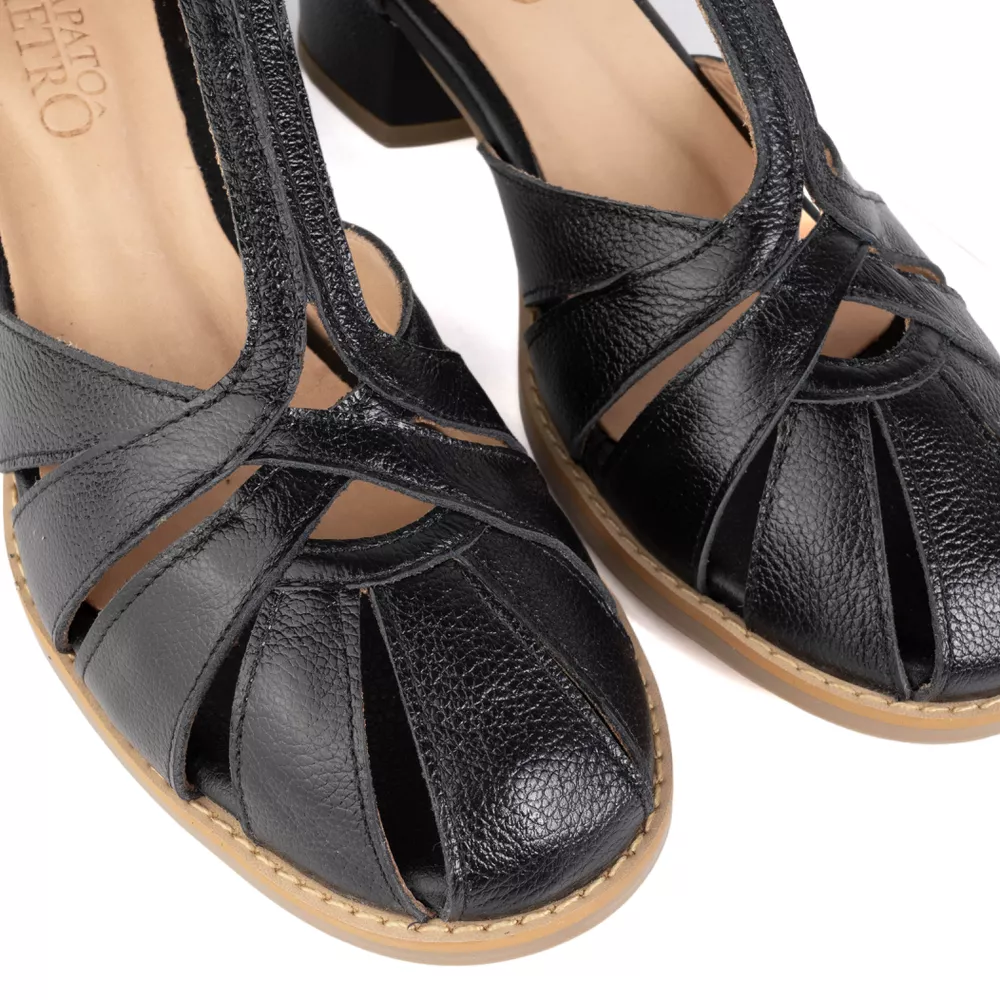 Sapato Feminino Boneca BROMÉLIA - Preto - 601.54