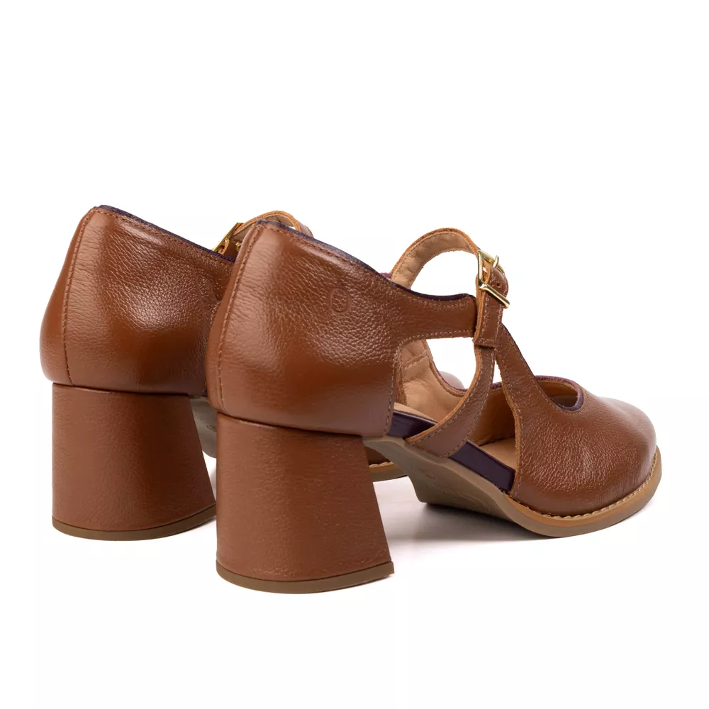 Sapato Boneca Marrom Chocolate com Salto 6cm | Sapato Retrô