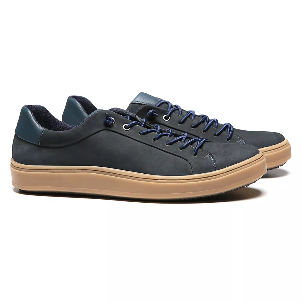 TÊNIS MASCULINO CASUAL EM COURO AZUL