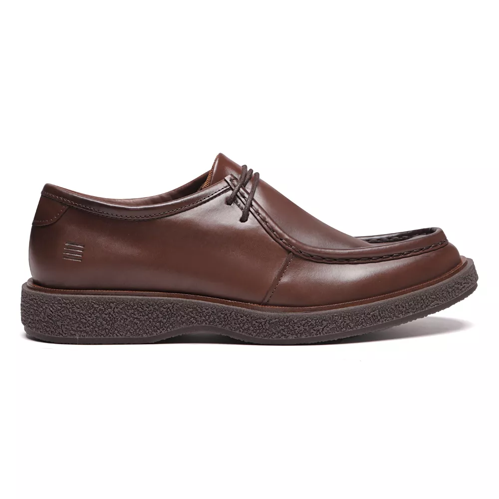 SAPATO TIZIANO WALLABEE MASCULINO CASUAL EM COURO MARROM | SERGIO`S