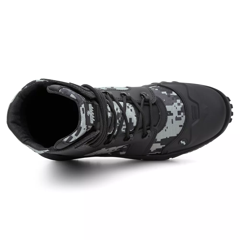 Bota Militar Tática Rota Couro Premium Biqueira PVC Alta Resistencia ...