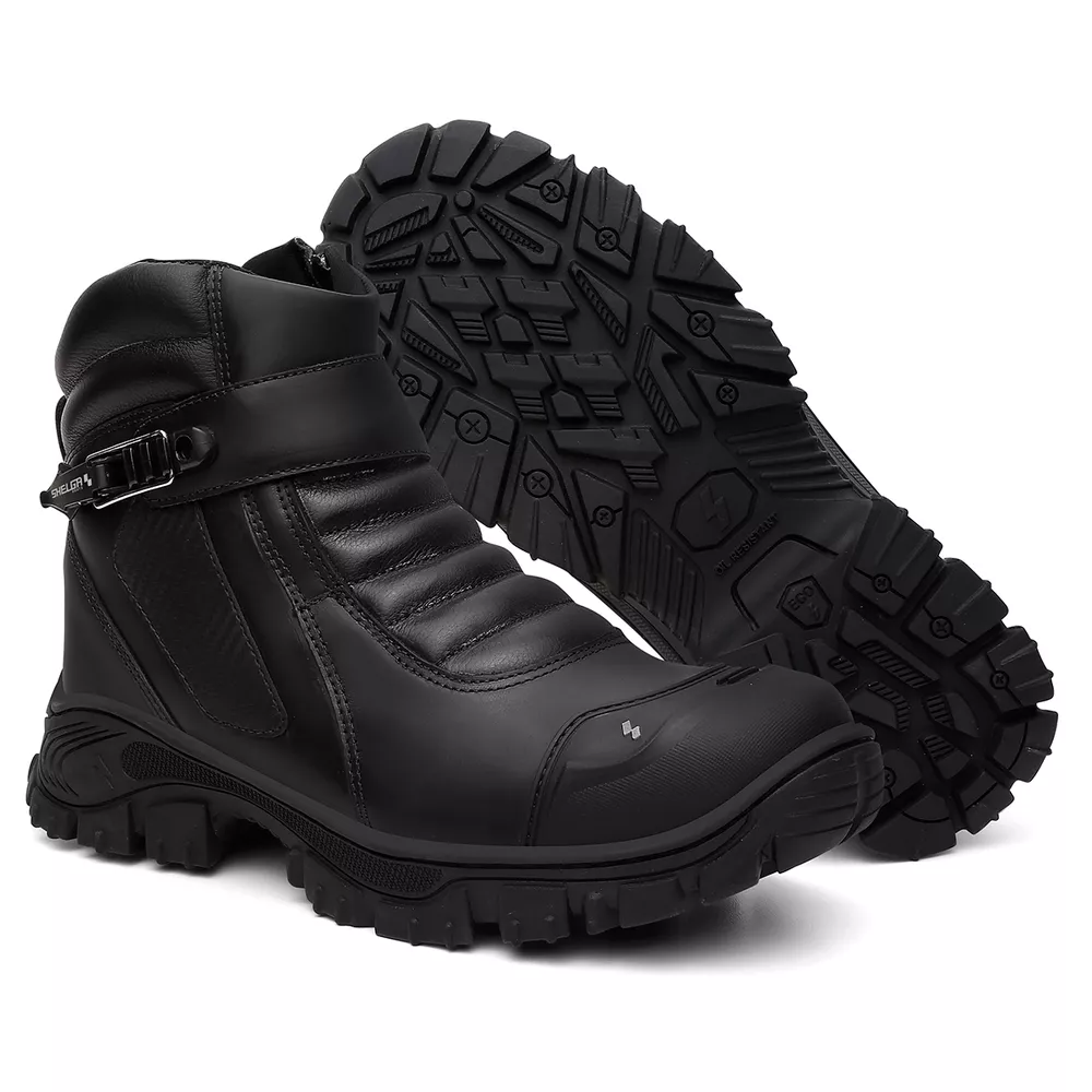 Kit Bota MT + Corta Vento + Luva Fit + Balaclava | Preto - CA