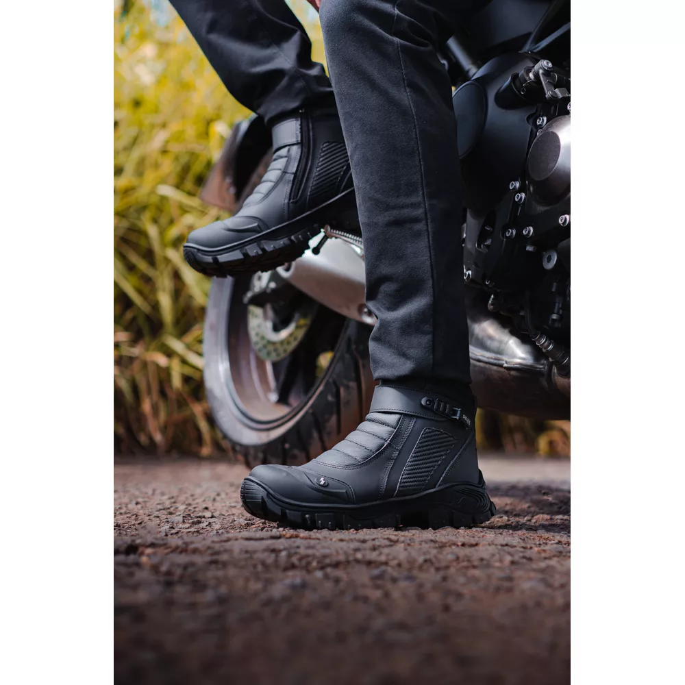Kit Bota MT + Corta Vento + Luva Fit + Balaclava | Preto - CA