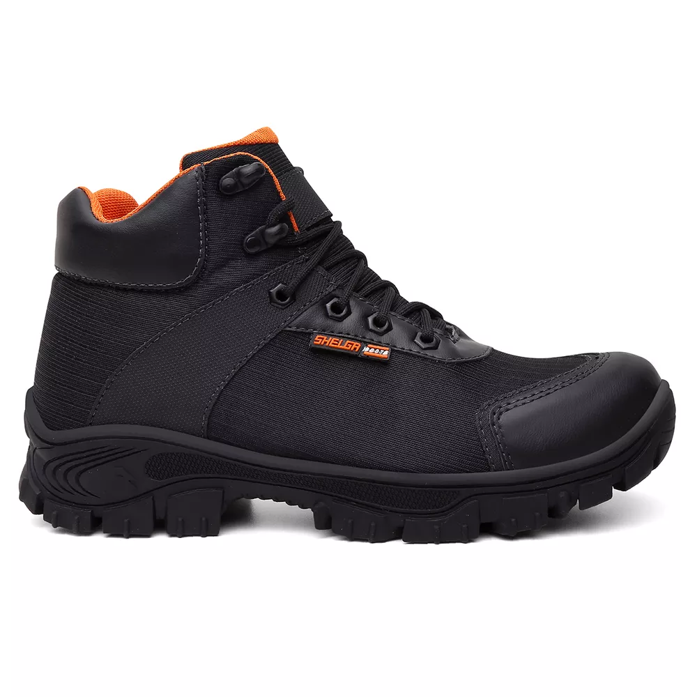 Bota Thor Cano Médio Biqueira PVC | Laranja - CA 52083 | Shelga Boots