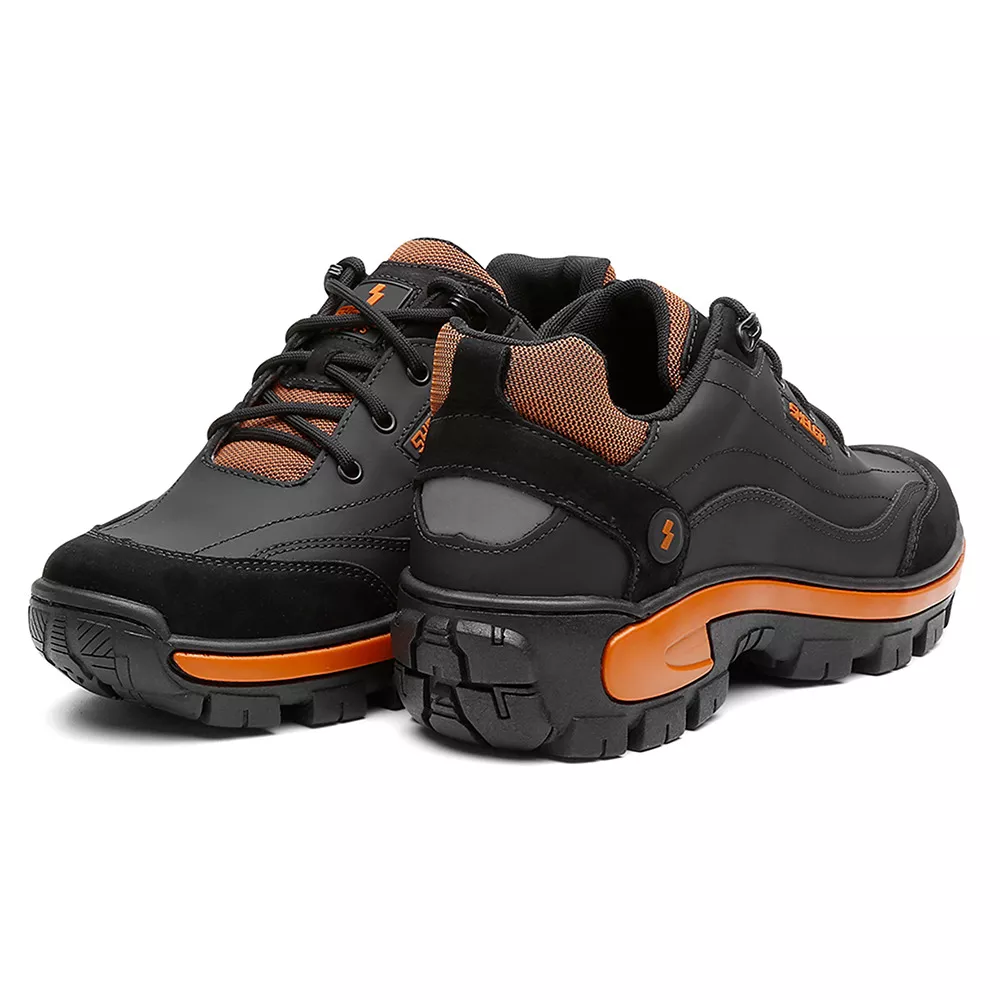 kit Tênis Desert + Chinelo Basic Unissex | Preto com Laranja - CA 52082