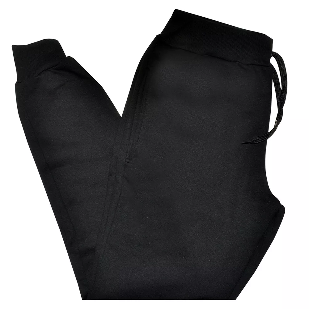 Calça Moletom Masculina Lisa Preta