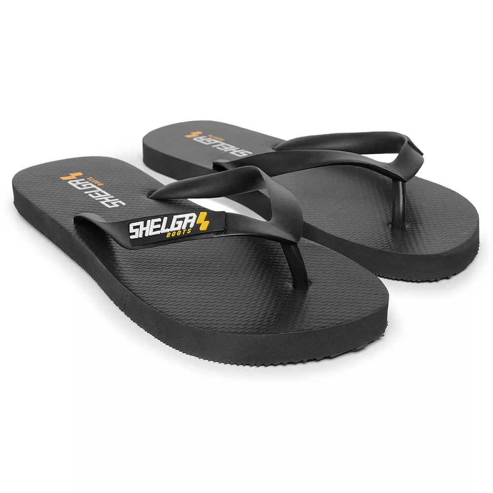 kit Tênis Desert + Chinelo Basic Unissex | Preto com Laranja - CA 52082
