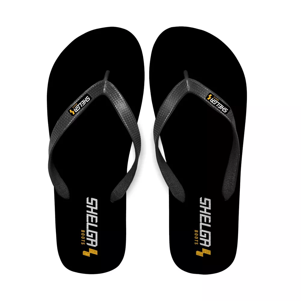 kit Tênis Desert + Chinelo Basic Unissex | Preto com Laranja - CA 52082