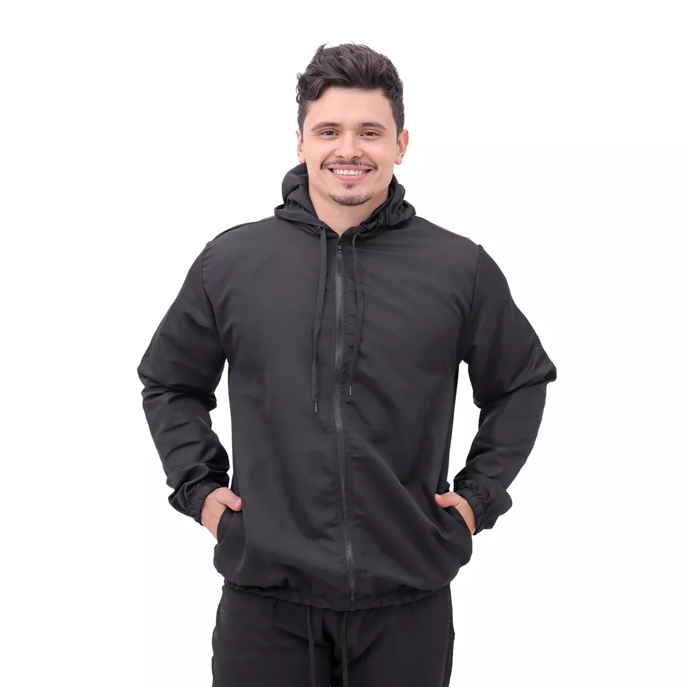 Jaqueta Corta Vento Masculina Em Microfibra Com Zí... - Shelga Boots