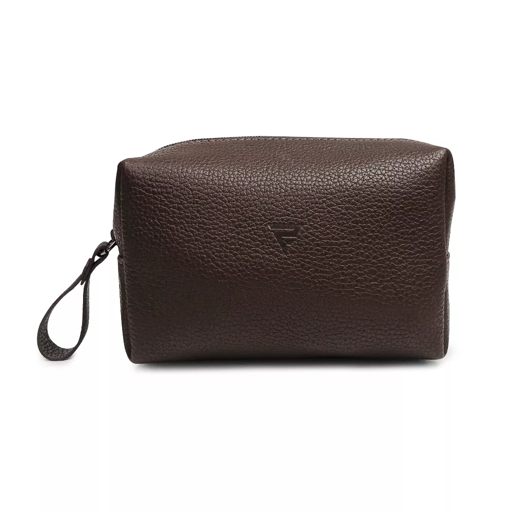 ☆ ☆小物入れ☆LEGACY BONBONNIERE Mini Nécessaire Unissex Couro Para Viagens Ronco Ferraro Café