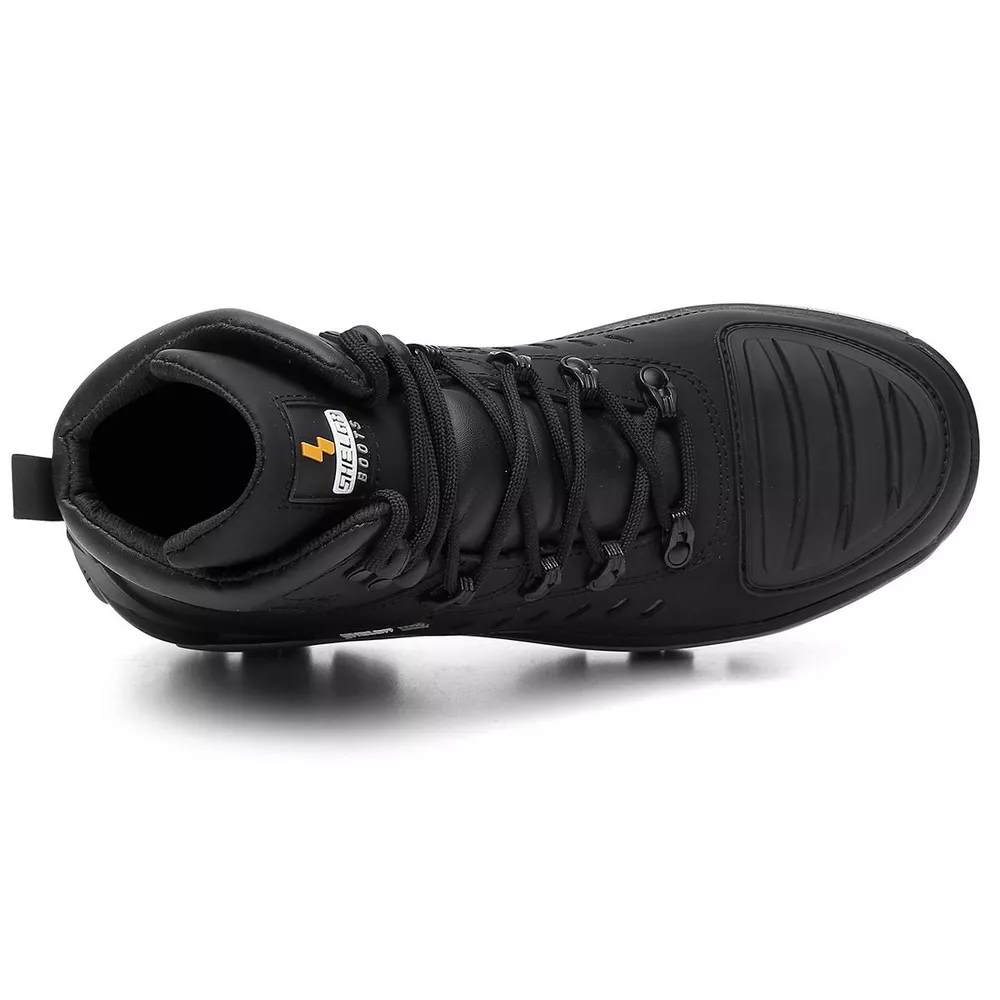 Bota Motor Motoqueira Cano Médio Refletivos Laterais Biqueira PVC