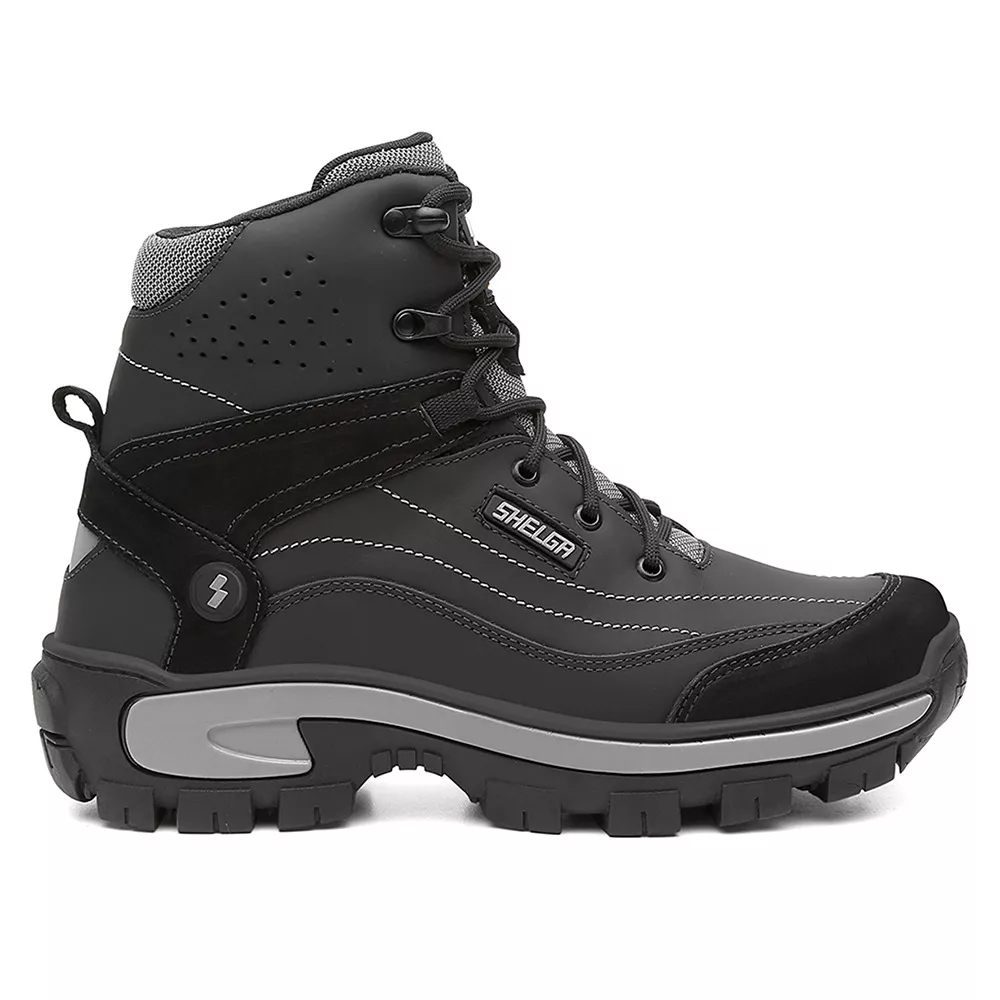 Bota Patagônia Cano Médio Biqueira PVC | Preto - C... - Shelga Boots