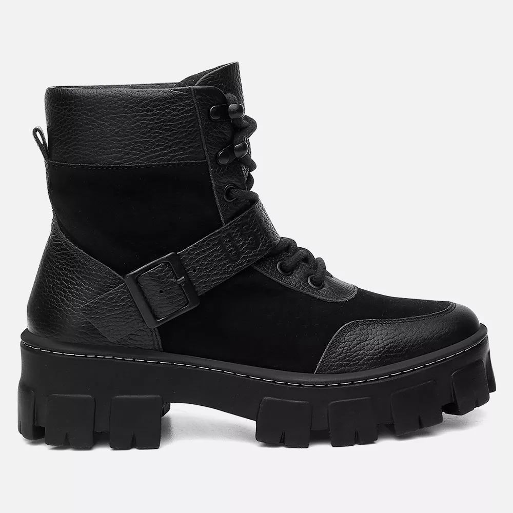 Bota Coturno Feminino Melina Preto... - USE VITTAL