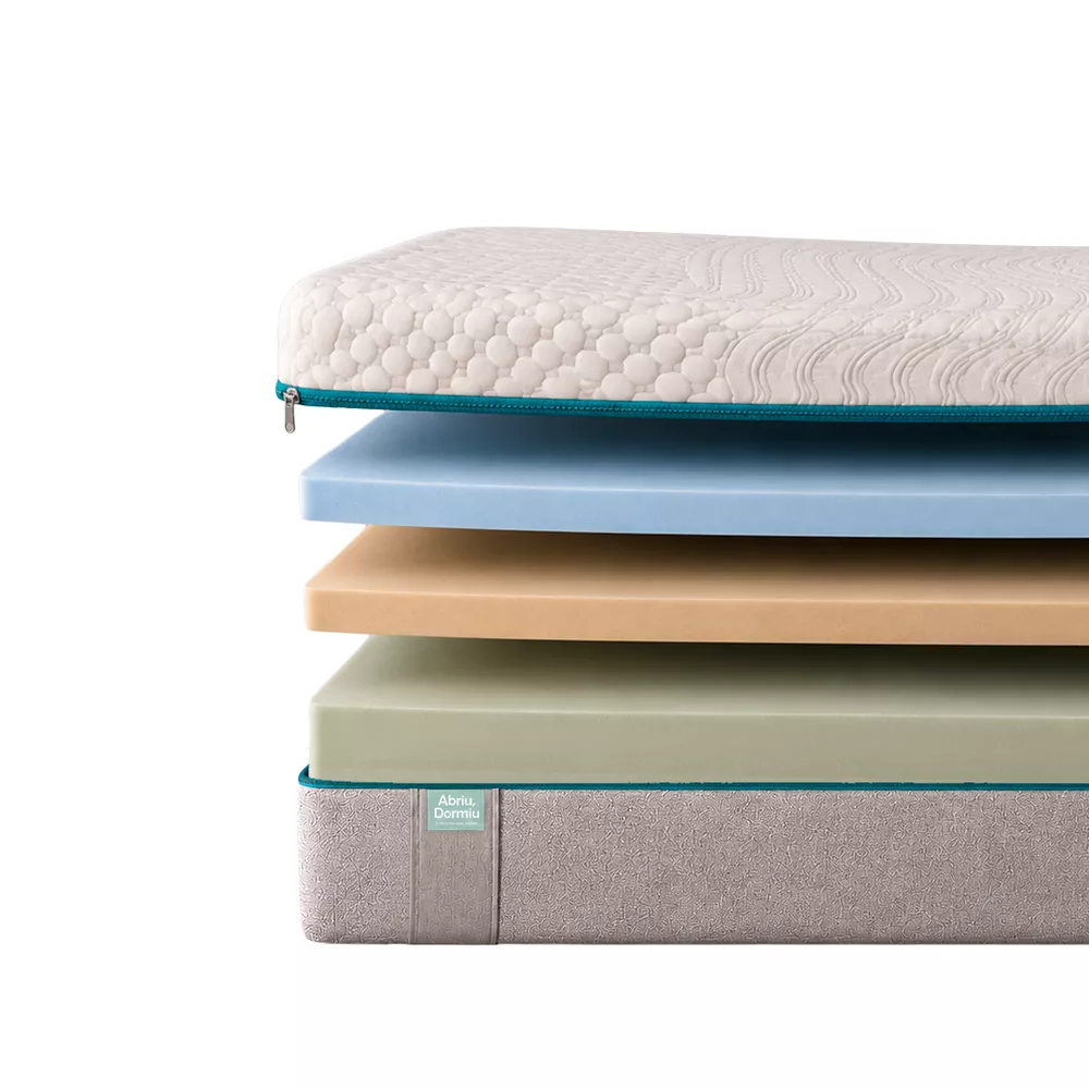 Imagem oficial das camadas do colchão Balance Abriu Dormiu