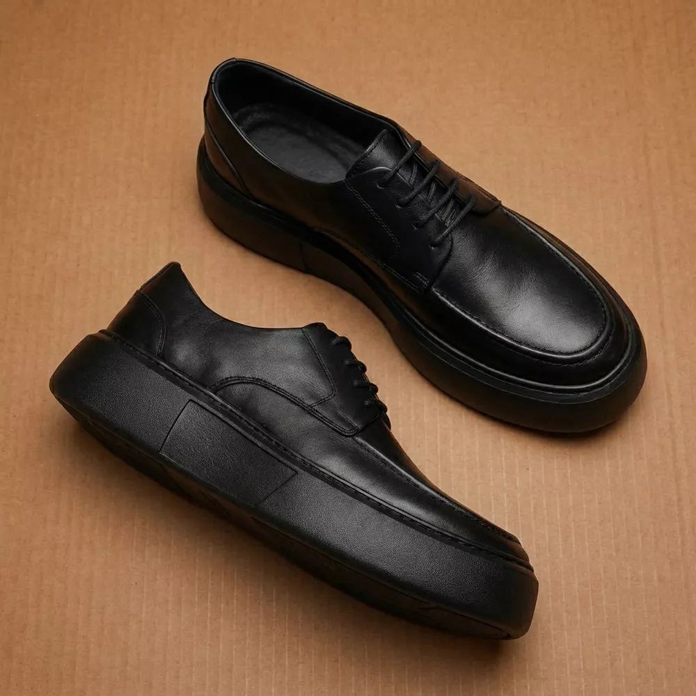 Sneaker Masculino Couro Legítimo Everest All Black - 2800 | Mr