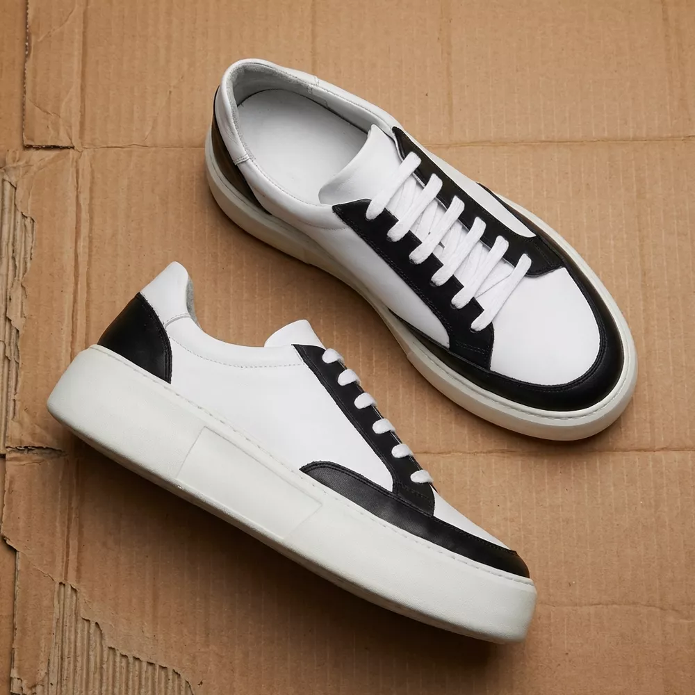 Sapato Sneaker Masculino Couro Legítimo Comfort Branco Everest