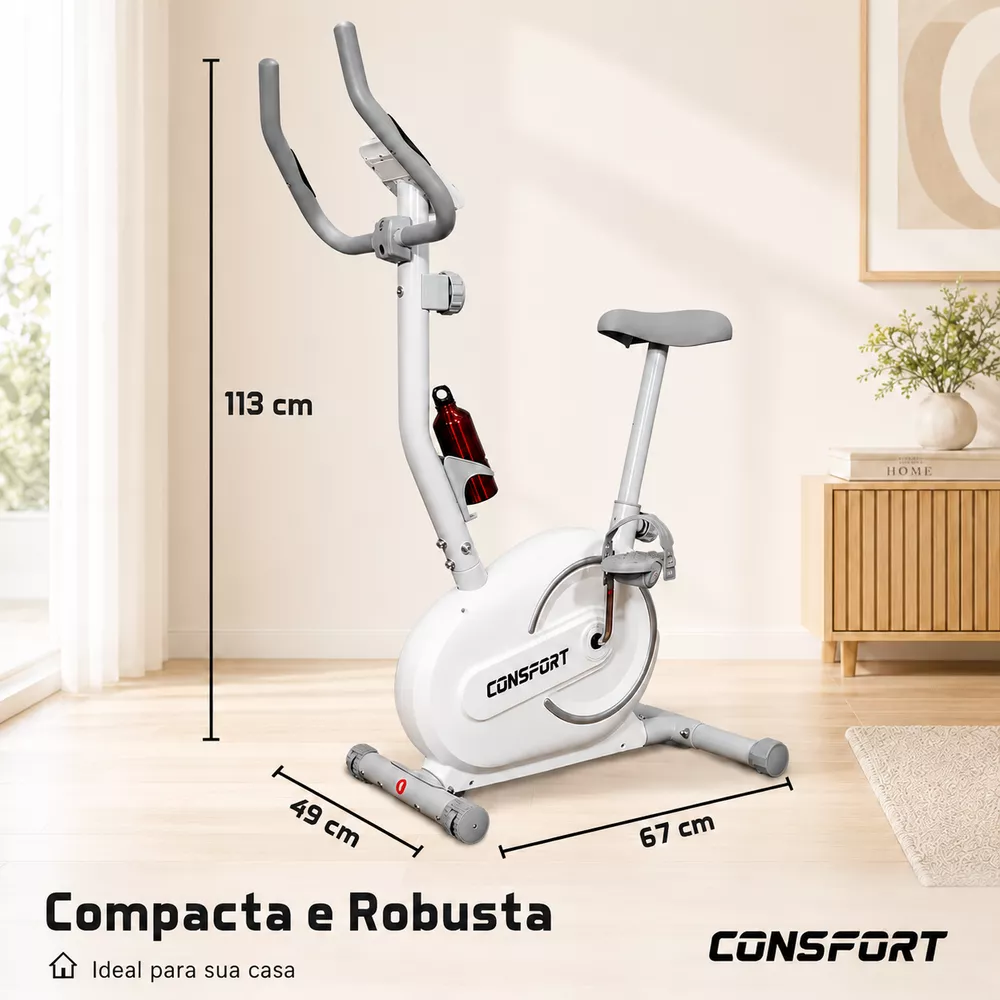 CLEMIra athlete ホワイト Bicicleta Vertical V1000 Consport - Equipamento de Cardio para