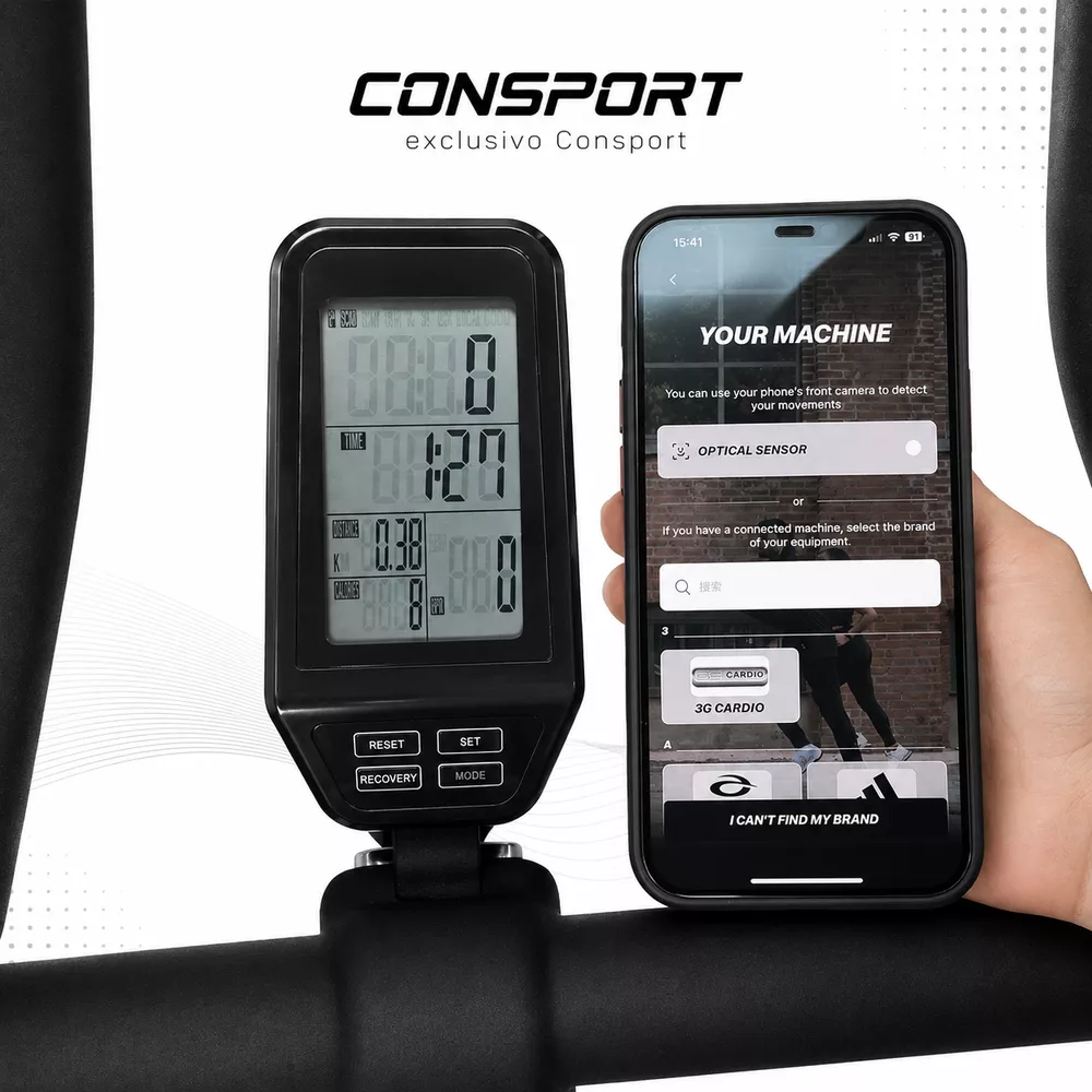 Bicicleta Spinning SP-500 Prime Connect Bluetooth Roda Inércia