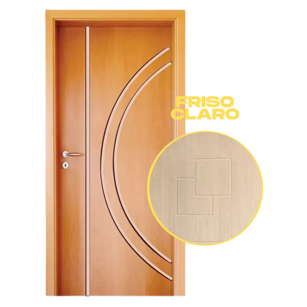 FOLHA DE PORTA VERNIZ HDF FRISADA MAPAF (MODELO 193) | Porta & Piso