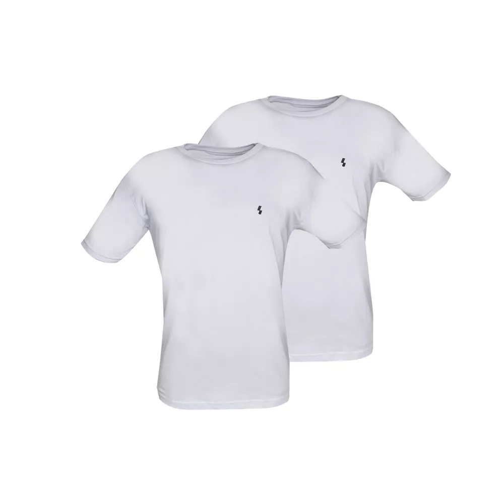 Kit 2 Camisetas Masculina Básica Lisa 100% Algodão... - Shelga Boots