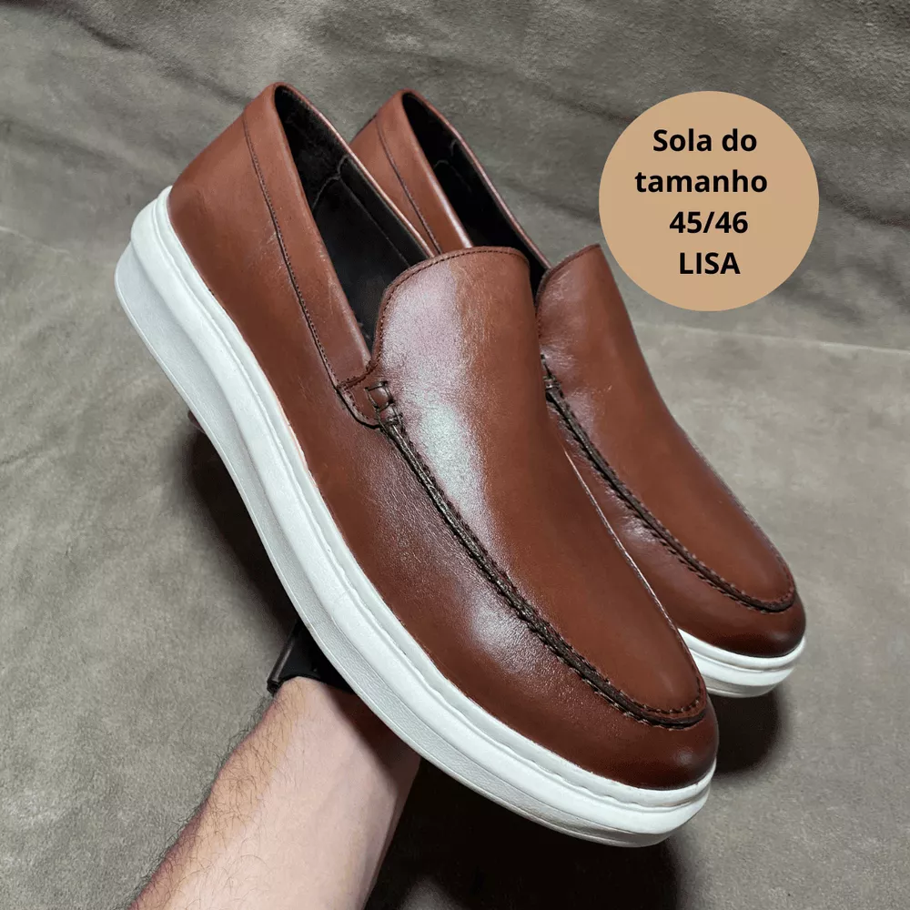 Sapato Masculino Loafer Konna Whisky - Turunelli Calçados