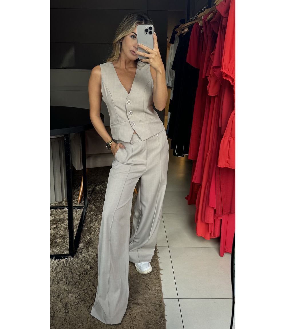 Conjunto Carol Cinza - 0002410011 - Jessica Lino Store
