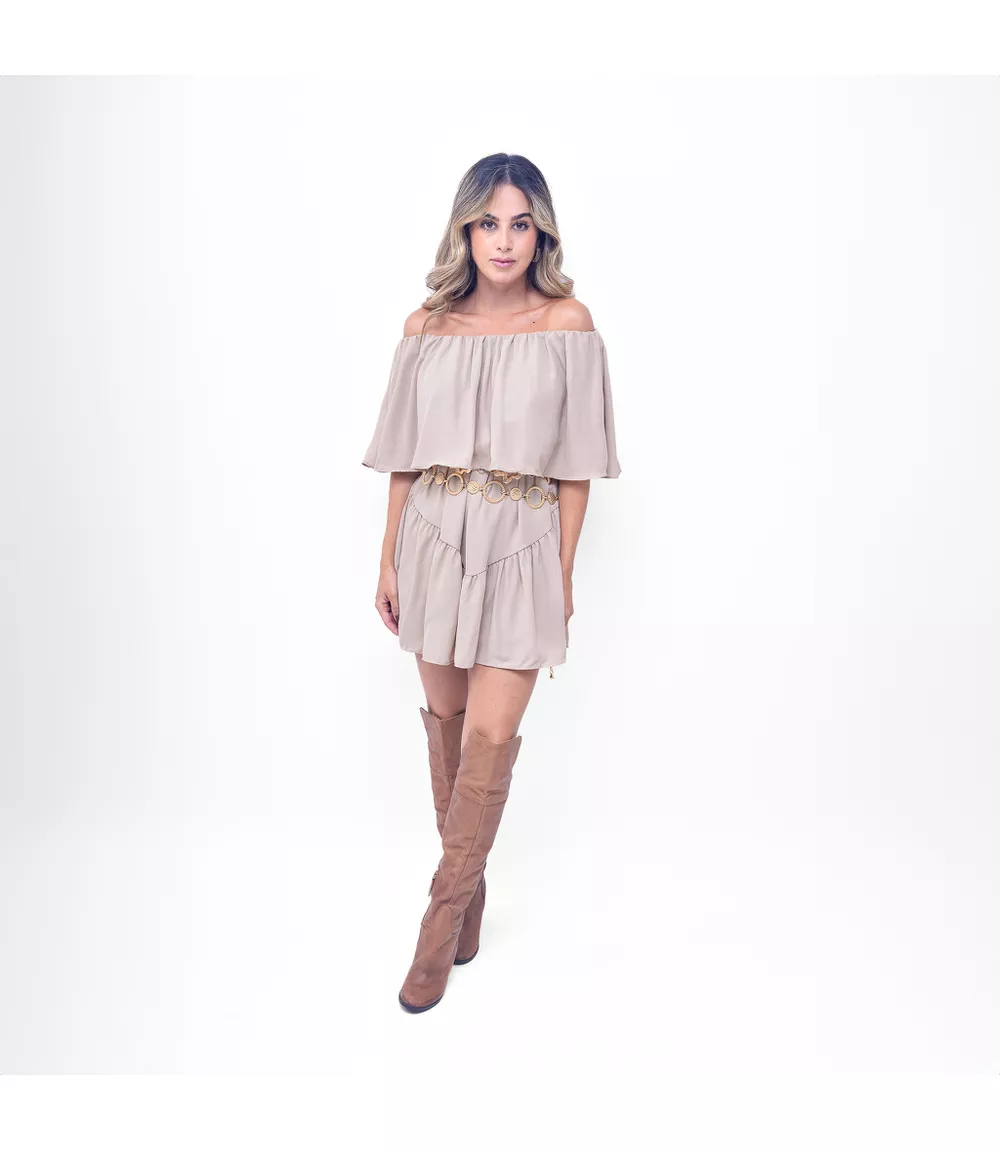 Vestido Karen Nude - 0002230040 - Jessica Lino Store